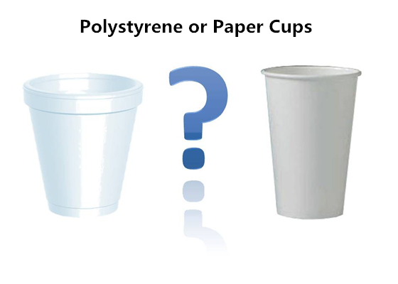 Plastic and on sale paper cups