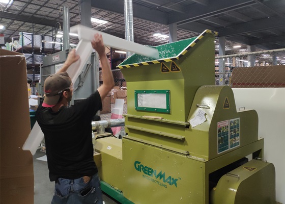 GREENMAX densifier can be used to recycle polystyrene foam beads