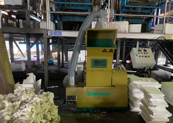 The largest EPS/XPS foam producer in Saudi Arabia builds a recycling  industry chain with foam compactor