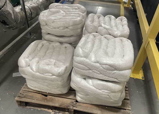 Hot-melt Styrofoam blocks