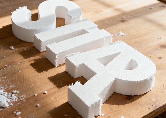 polystyrene advertising model